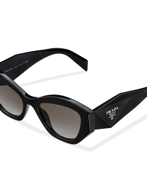 prada geo round cat eye sunglasses|Gradient Anthracite Gray Lenses Prada Symbole Sunglasses.